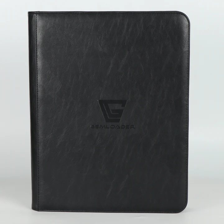 Premium 3''X4'' toploader fit collector's binder (216 pockets), Black